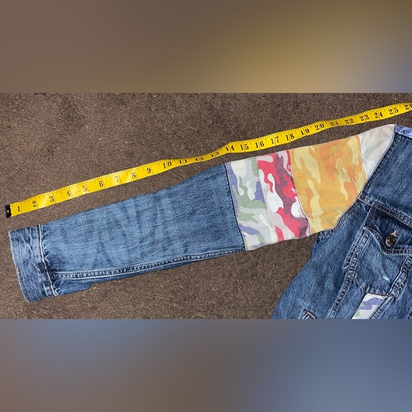 Gap Icon Denim Jacket with Camo Patchwork - Picture 4 of 9